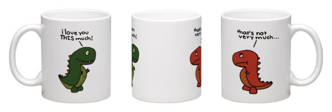 I Love You This Much T-Rex Coffee Mug